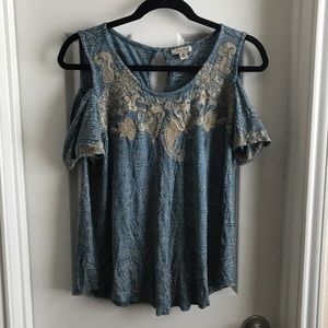 Lucky Brand Cold Shoulder Top
